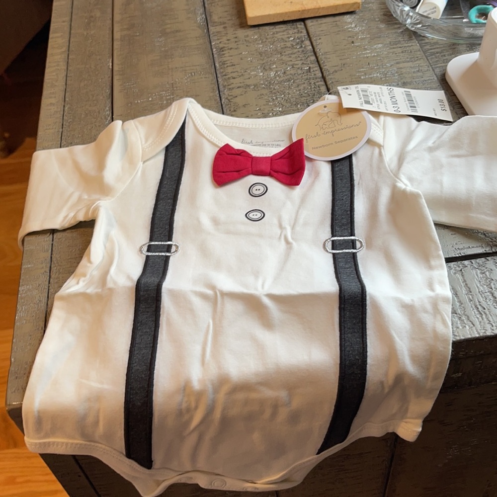 New with tags! Tuxedo Onesie.